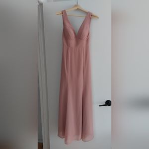 Dusty Rose Azazie Floorlength Gown